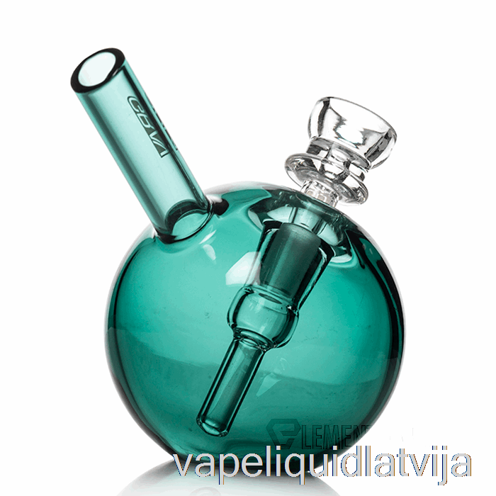 Grav Spherical Pocket Bubbler Lake Green Vape Liquid
